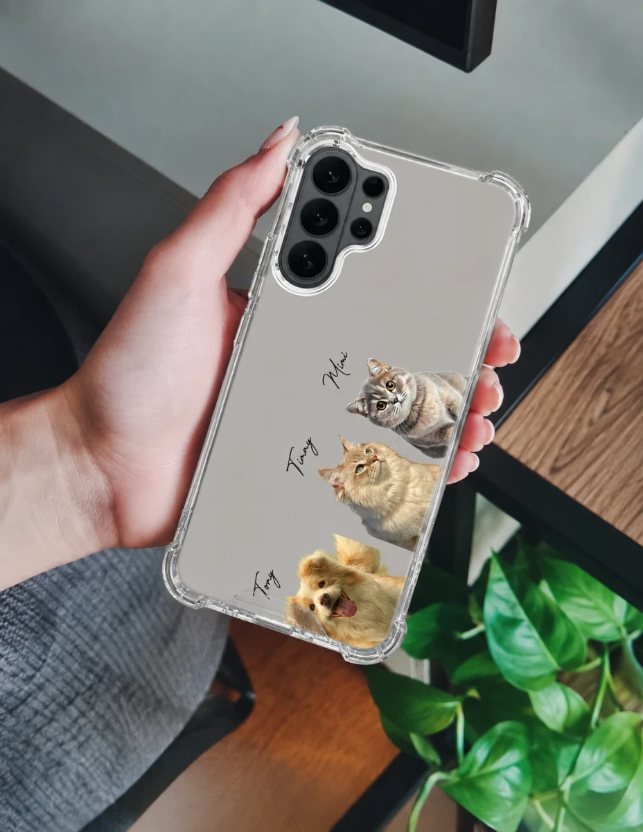 Custom Photo Your Dogs Cats - Gift For Pet Lovers - Personalized Clear Phone Case