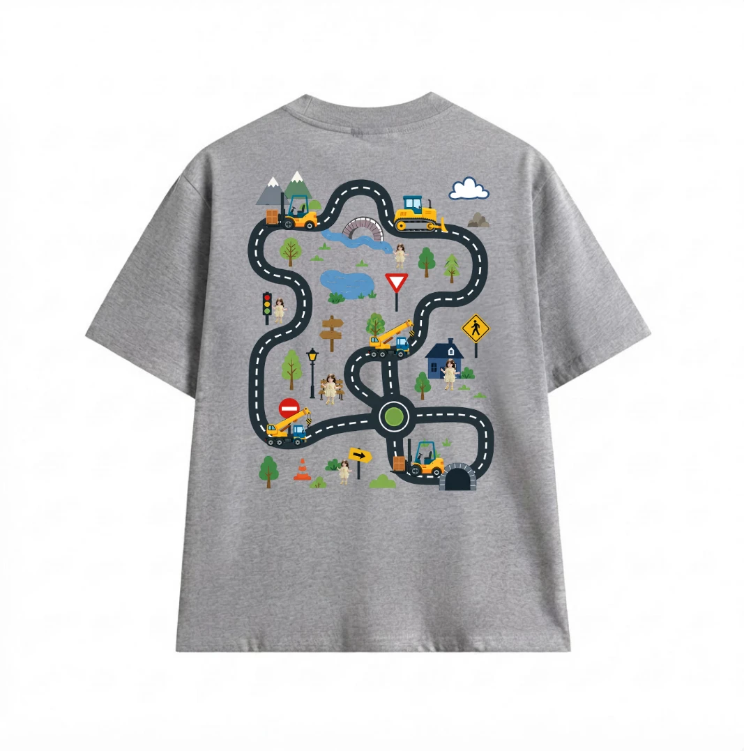 Tired Dads Club Construction Car Track Massage Funny Father Day Gifts For Dad - Personalized Shirt