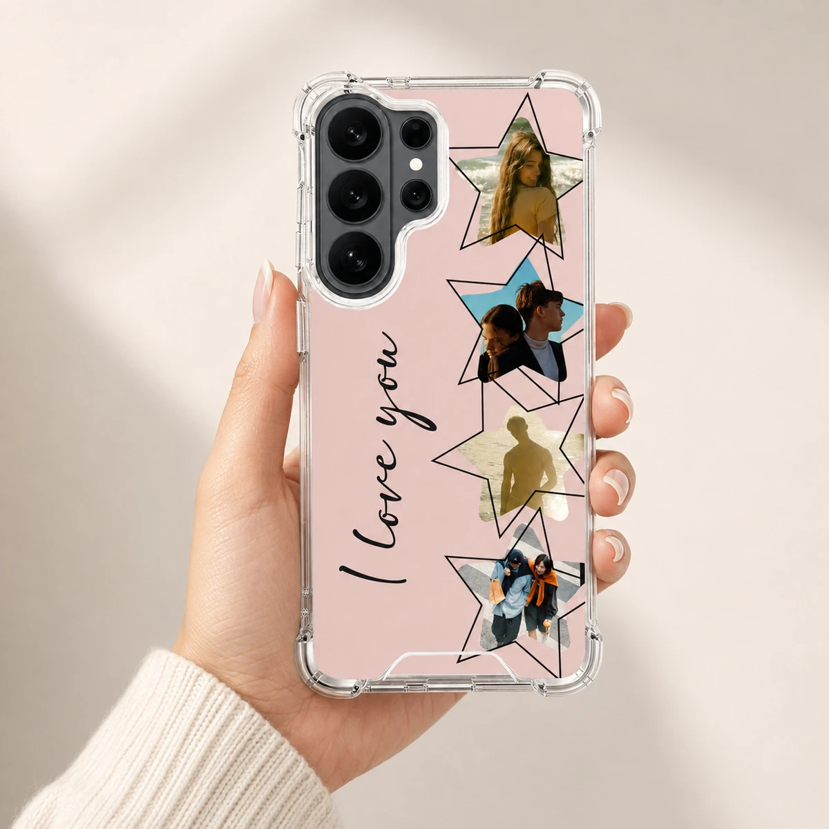 Custom Photo Your Loved Ones - Gift For Couples, Family BFF Best Friends, Besties - Personalized Clear Phone Case