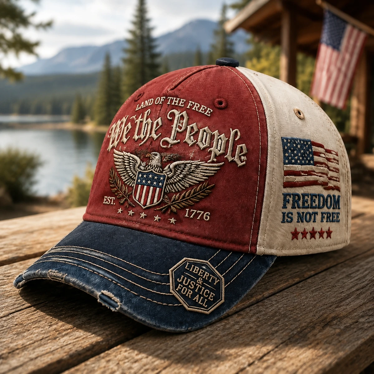 We The People 1776 Cap – Patriotic USA American Hat