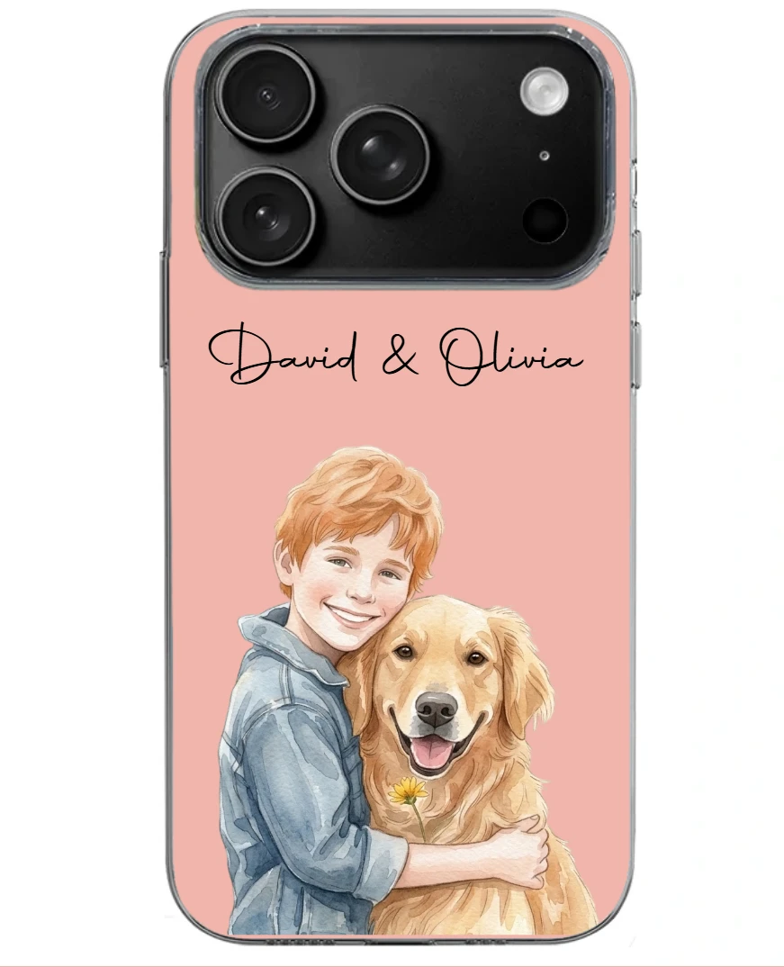 Recommend: Custom Pet Portrait Phone Case – Personalized Leather Pet Photo Case