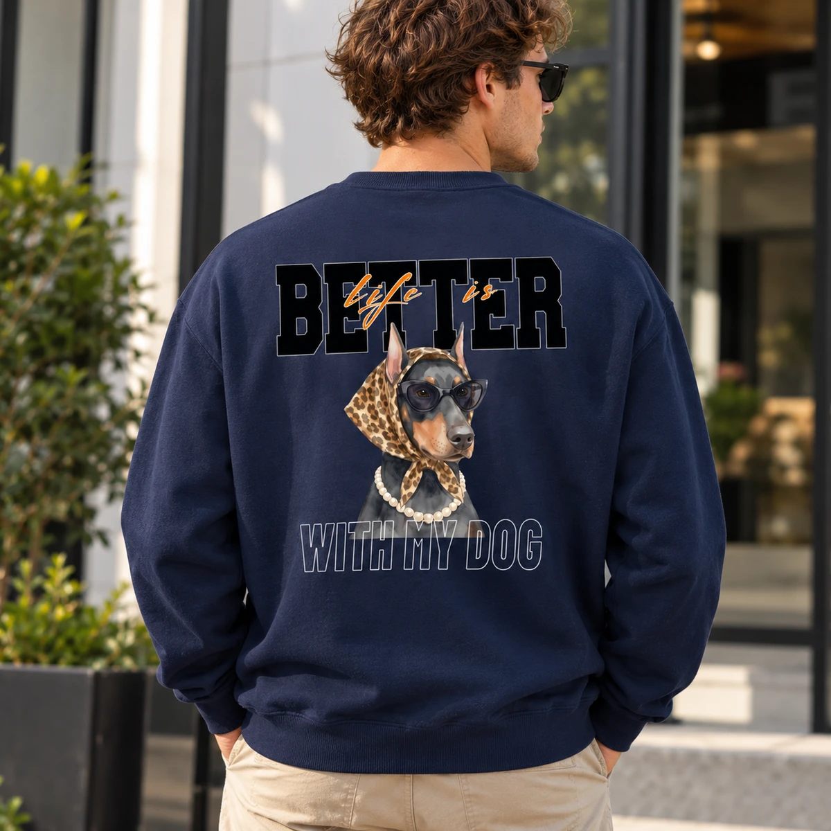 Better With Dogs Photo – Personalized T-Shirt, Custom Dog Photo Shirt, Dog Mom and Dog Dad Gift, Pet Lover Tee, Birthday Gift for Dog Owners