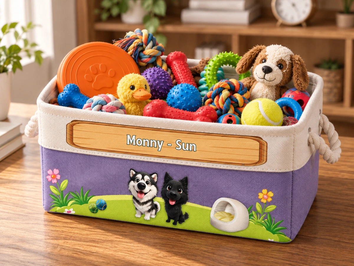 Pawfect Toy Storage - Personalized Storage Basket