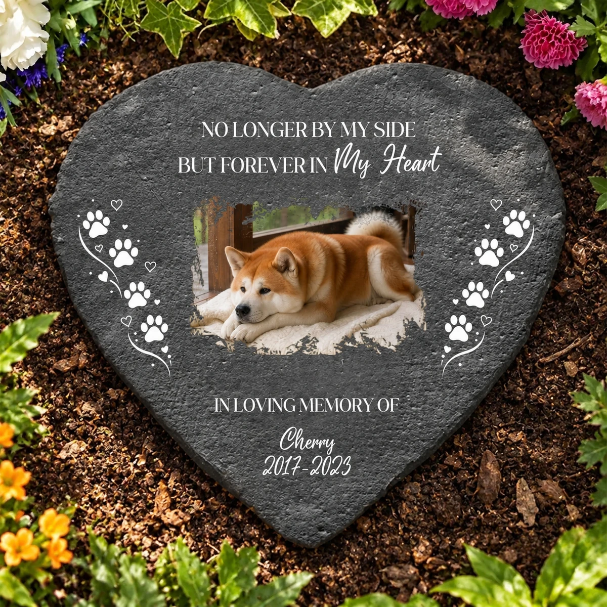 Loving Memory Of Pet - Personalized Pet Memorial Stone