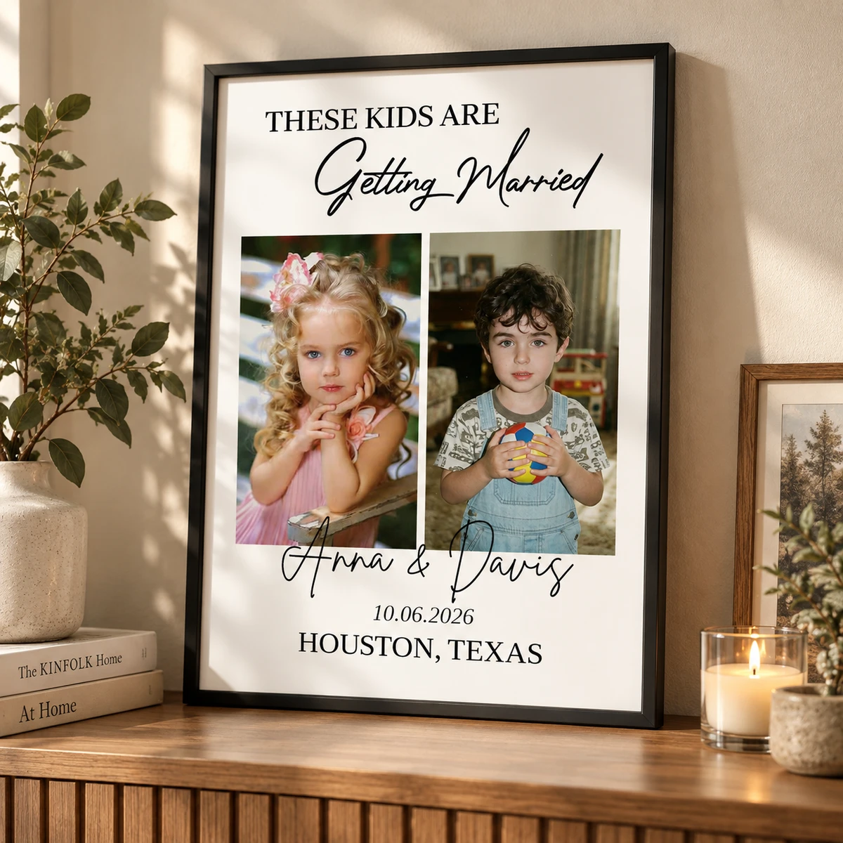 Custom Photo These Kids Are Getting Married - Personalized Poster