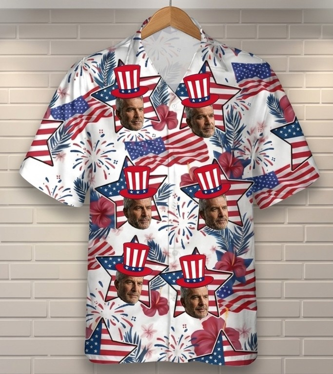 Custom Photo Best Dad Ever Hawaii Shirt Gift For Dad, Father's Day