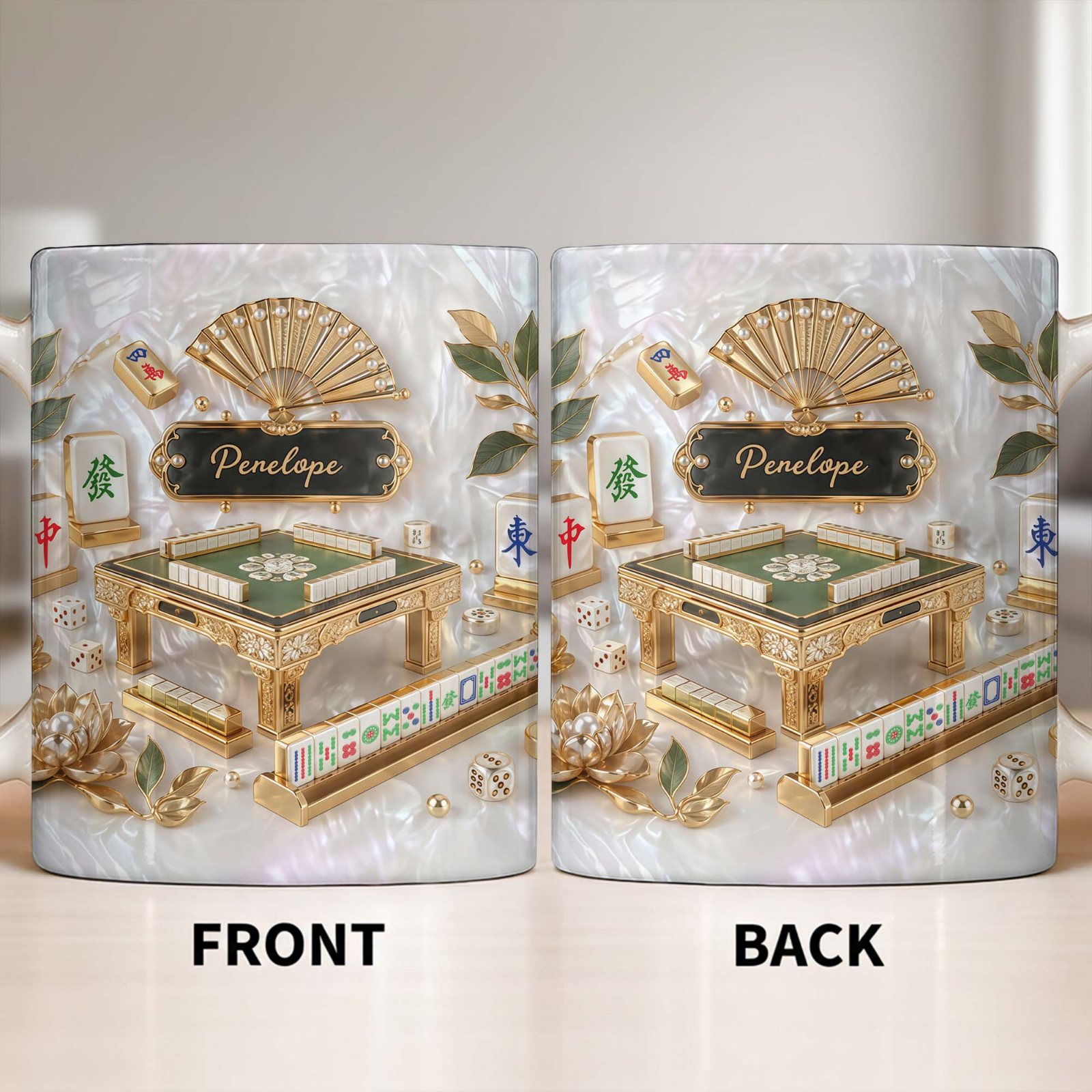 Mahjong Strategy Game Coffee Mug, Personalized Gift For Mahjong Lovers