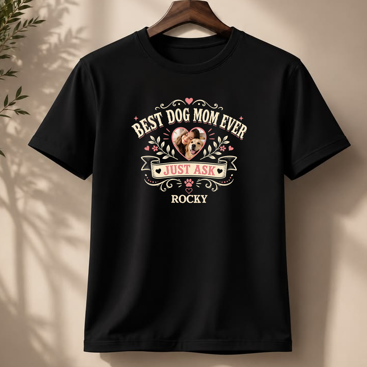 Best Dog Dad/Mom Ever Personalized Dog Photo Shirt