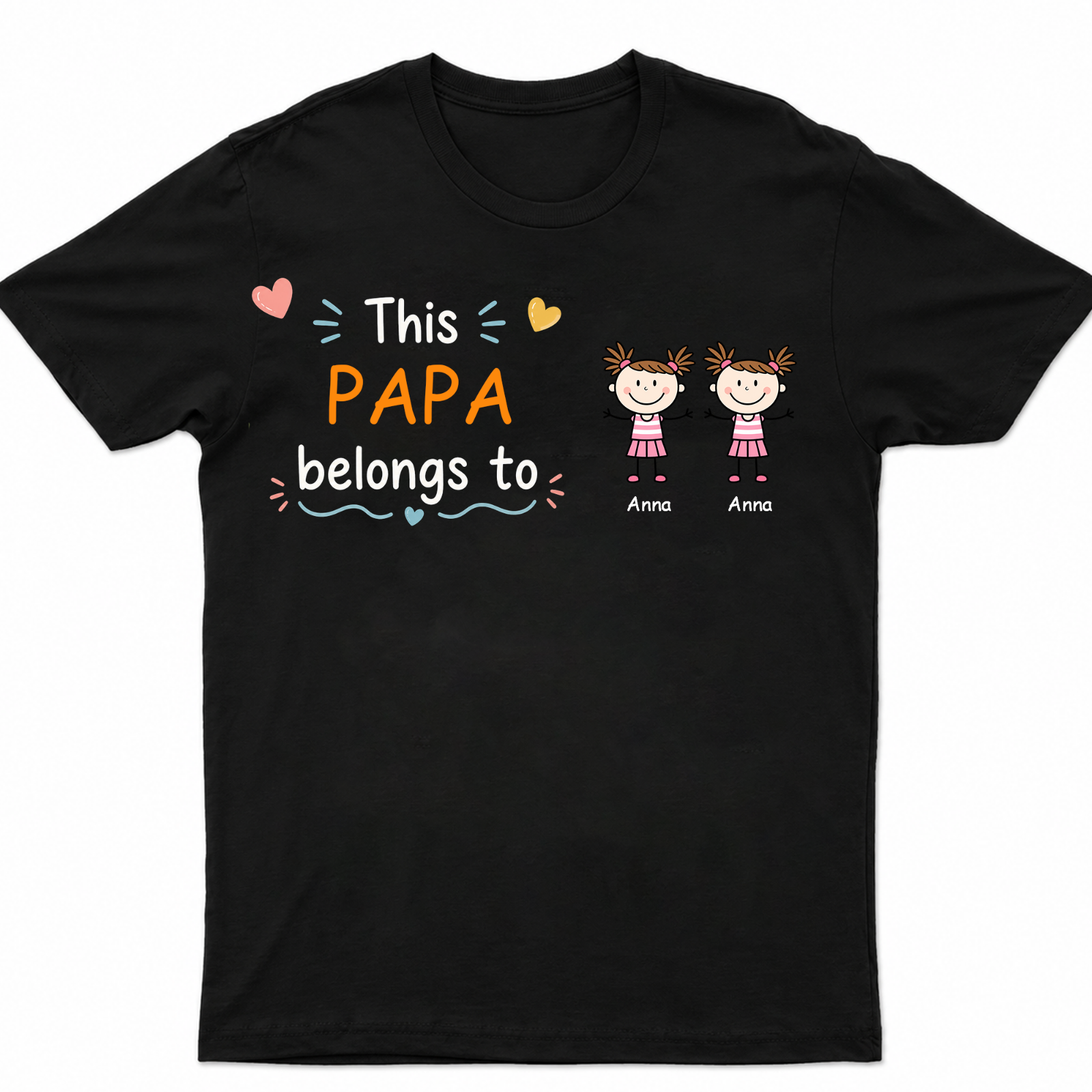 This Grandpa Belongs To Kid Stick Figures - Personalized T Shirt