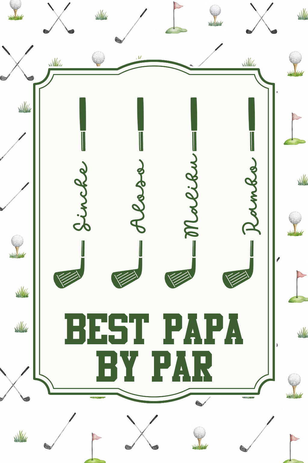 Custom Golf Towel - Personalized Father's Day Birthday Golf Gifts For Dad, Grandpa - Keep Calm & Golf On