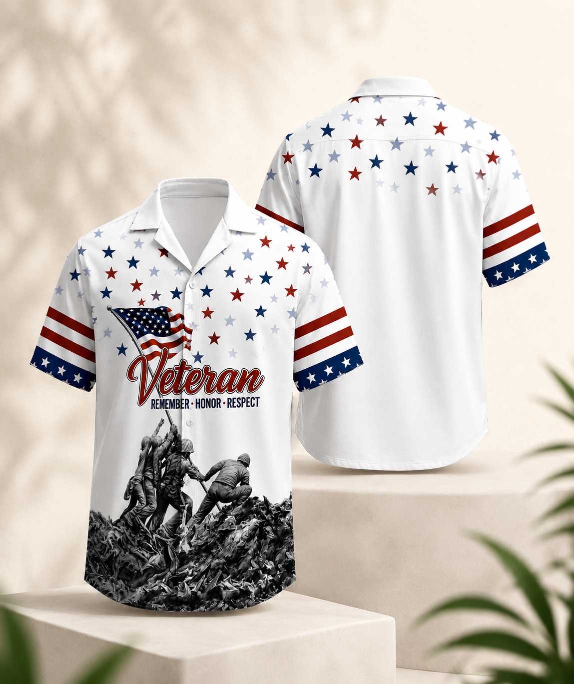 Veteran Remember Honor Respect Hawaiian Shirt