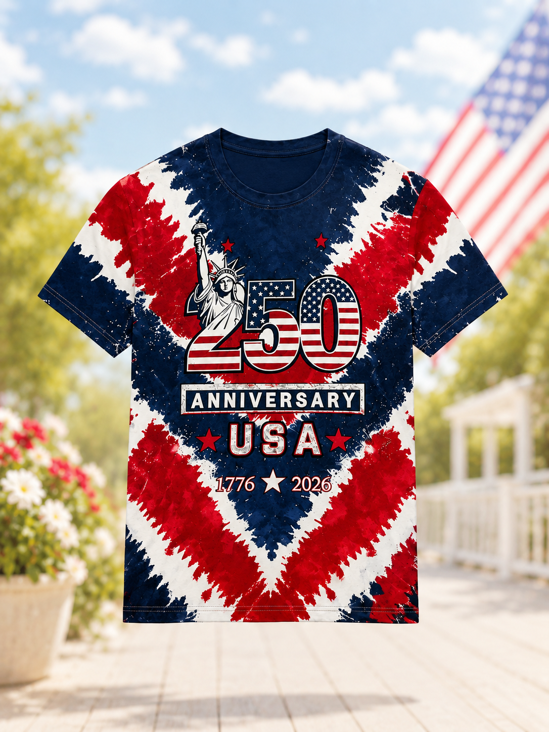 250th Anniversary Usa Patriotic Graphic T-Shirt