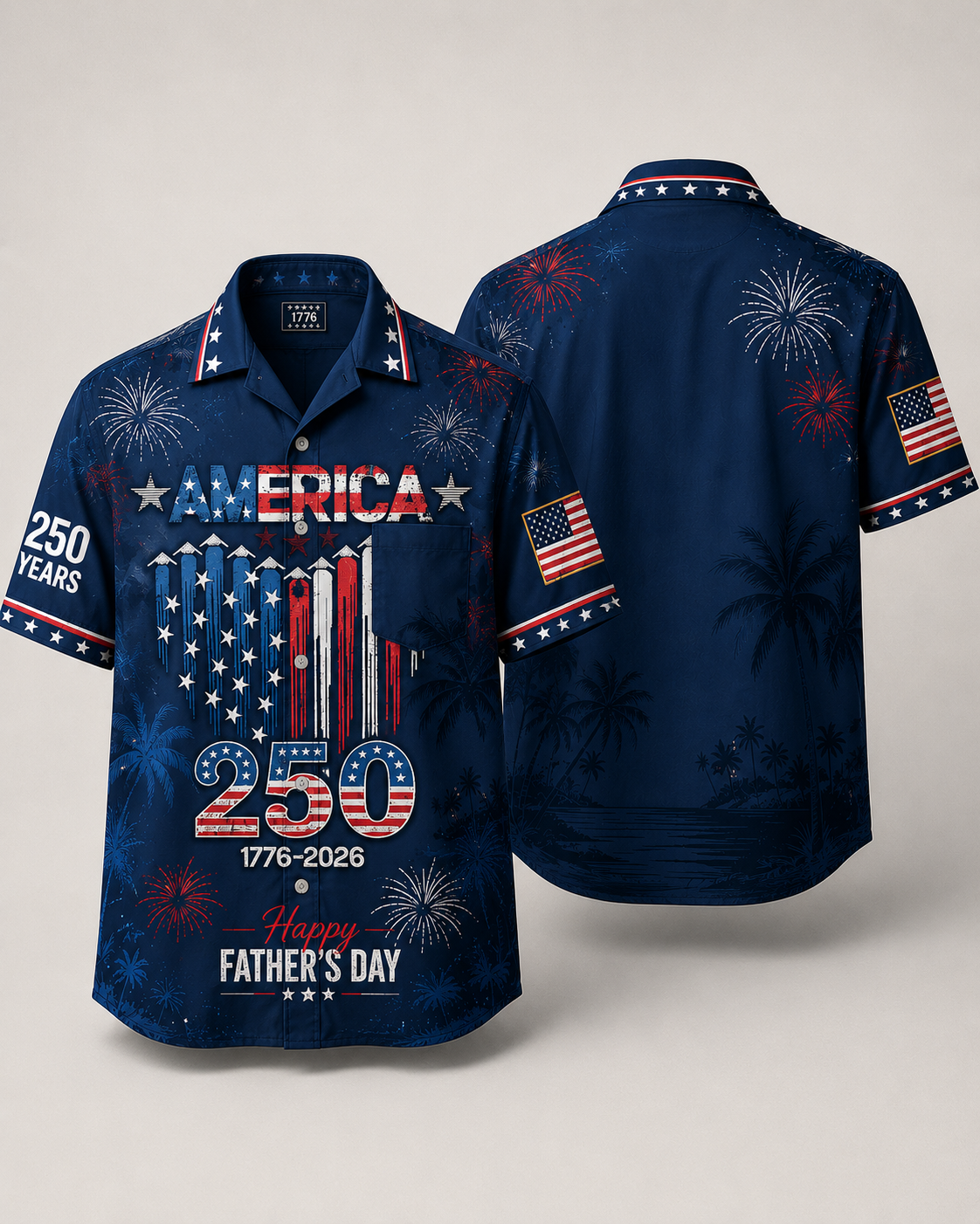 Proud To Celebrate America 250 Years Hawaiian Shirt