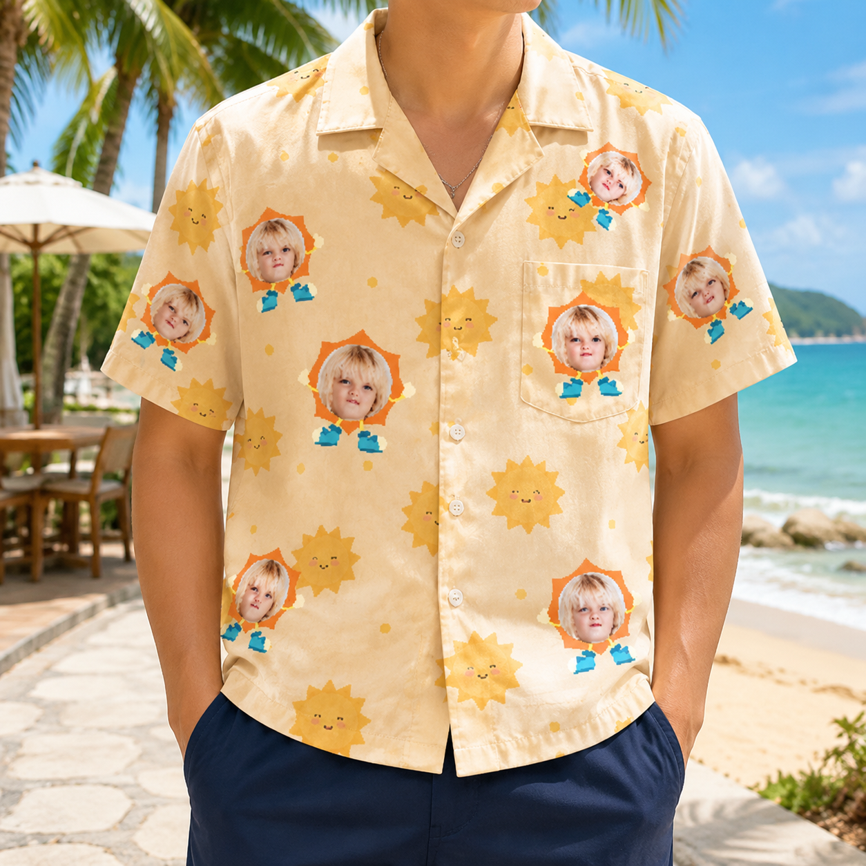 Personalized "Sunny Sunshine" Aloha Shirt