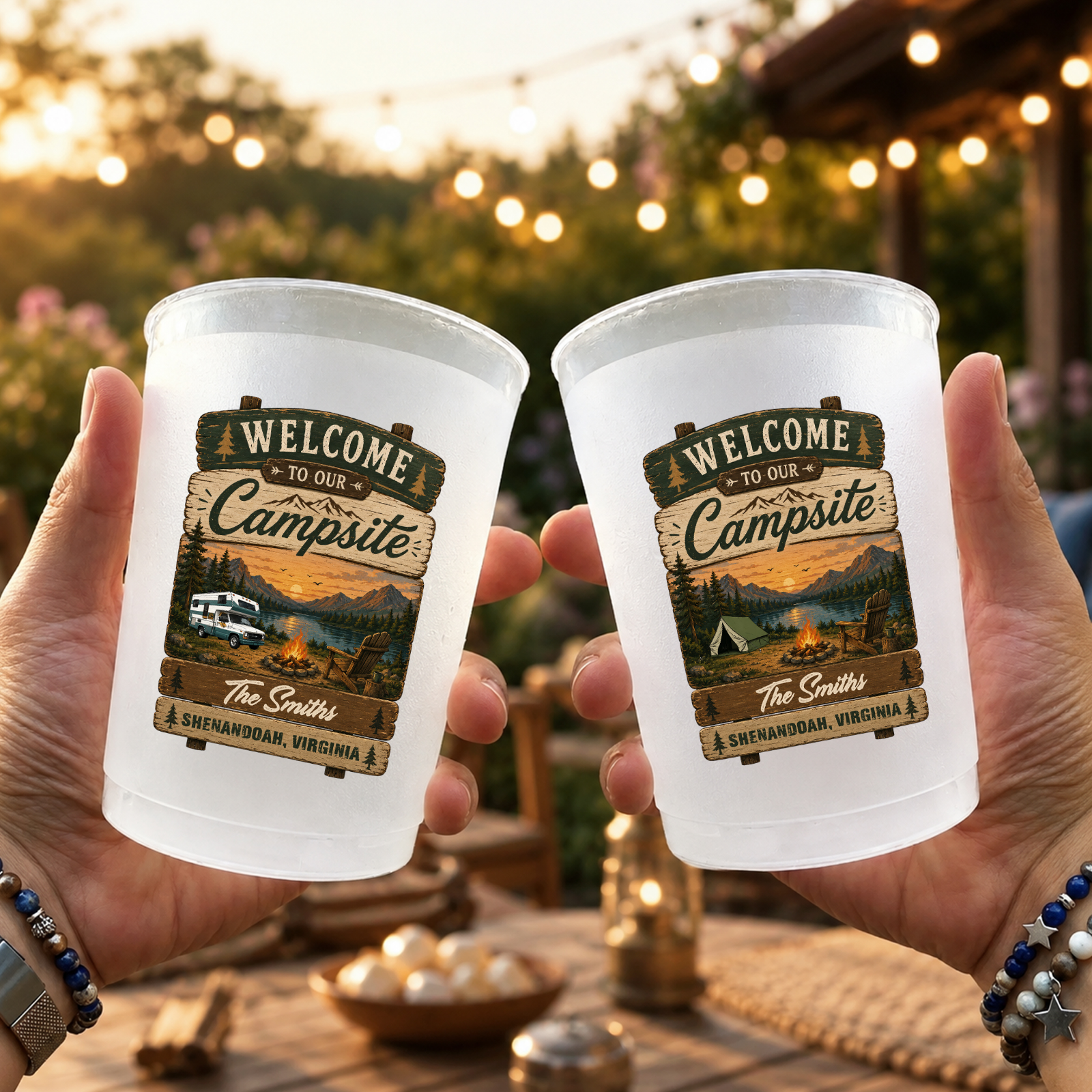 Custom Party Cups - Personalized Birthday Camping Gifts For Campers - Camp More Live More