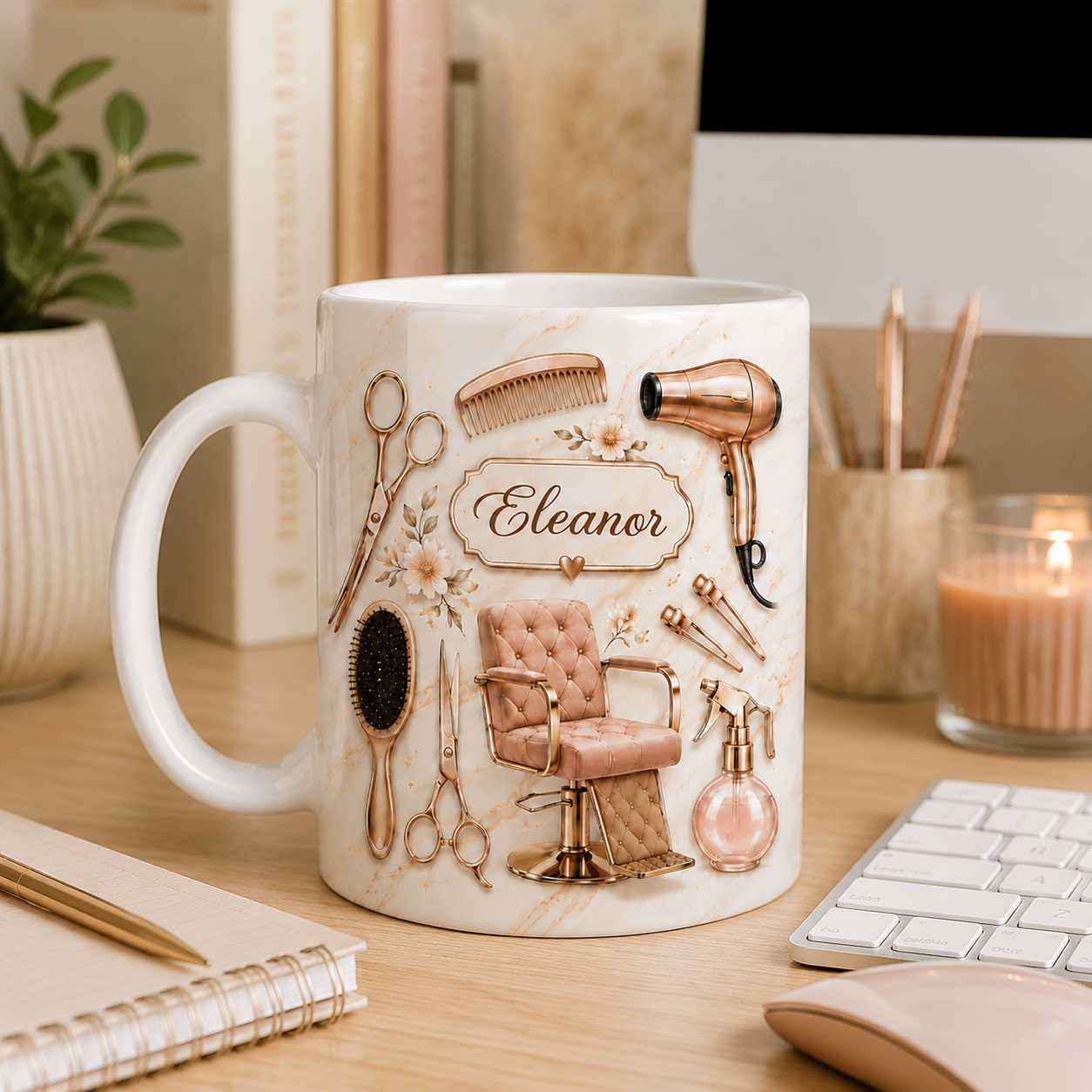 Master Of Style, Personalized Coffee Mug, Gift For Hairstylist Lovers 11 Oz