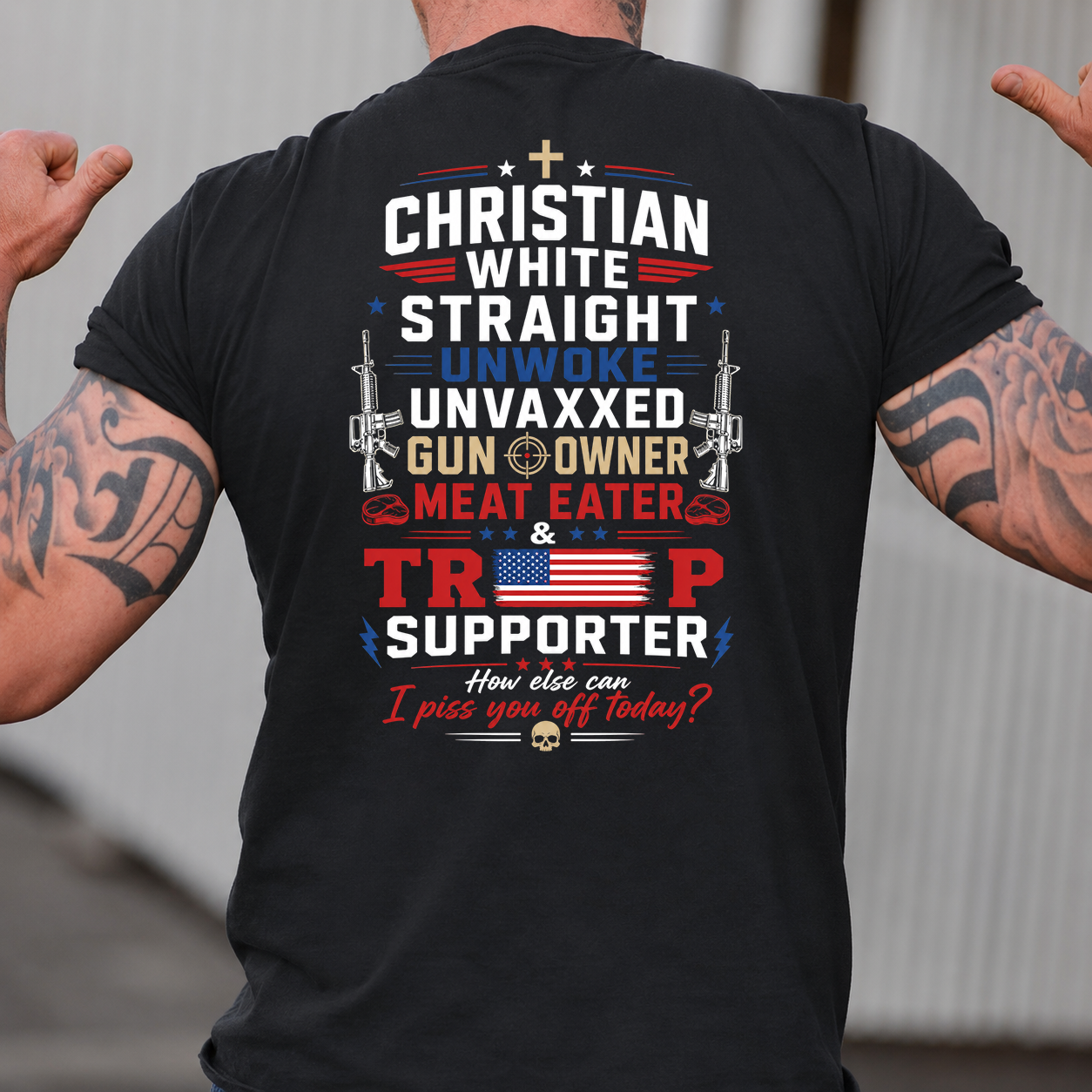 Trump Supporter Tees | Donald Trump Homage Shirt | Donald Trump Fan Front & Back Shirt
