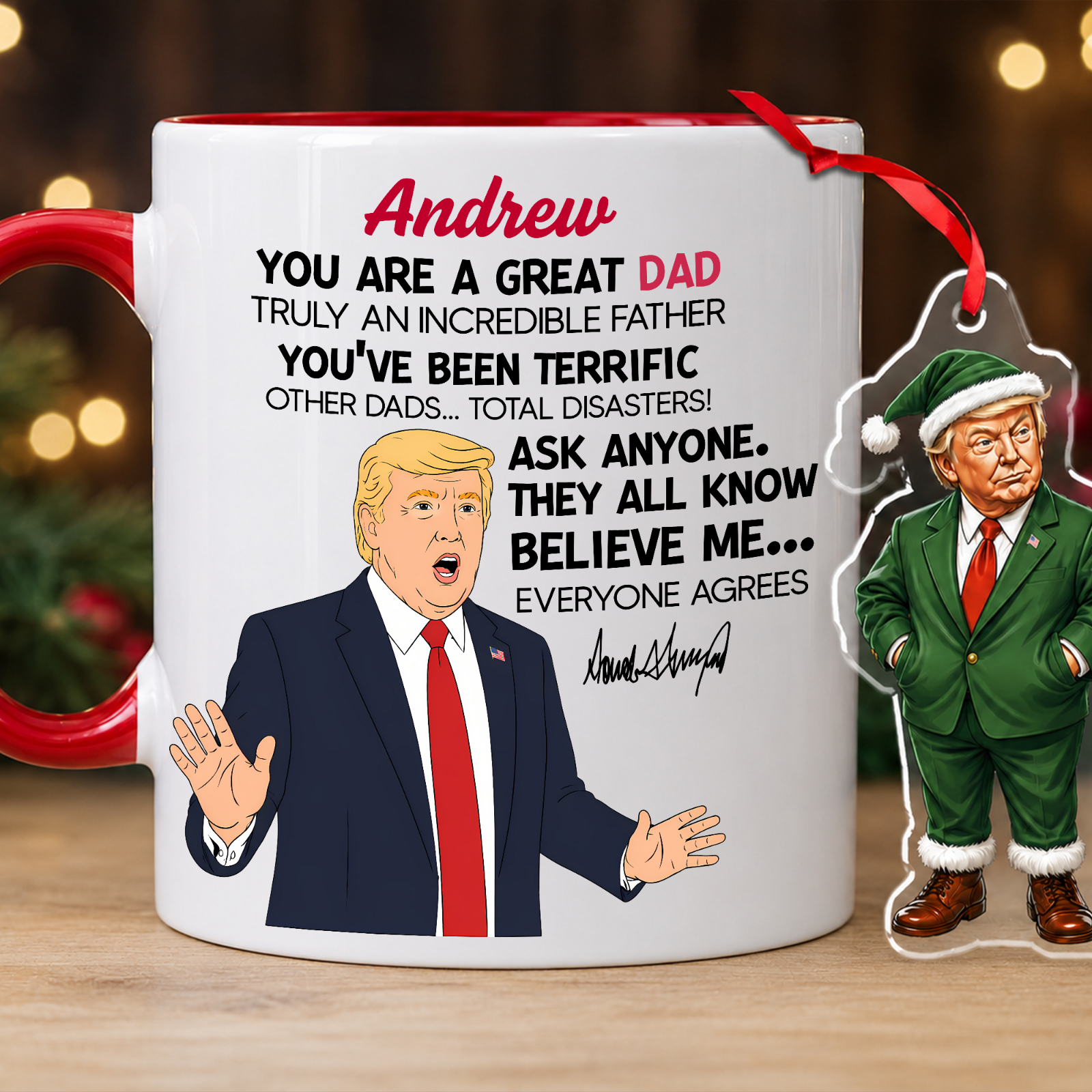 Personalized Title And Name You Are Great Mug, Great Father'S Day Accent Mug