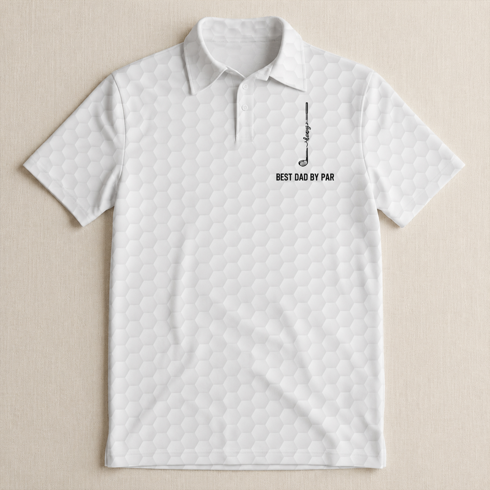 Best Dad By Par, Best Grandpa By Par - Personalized Polo Shirt