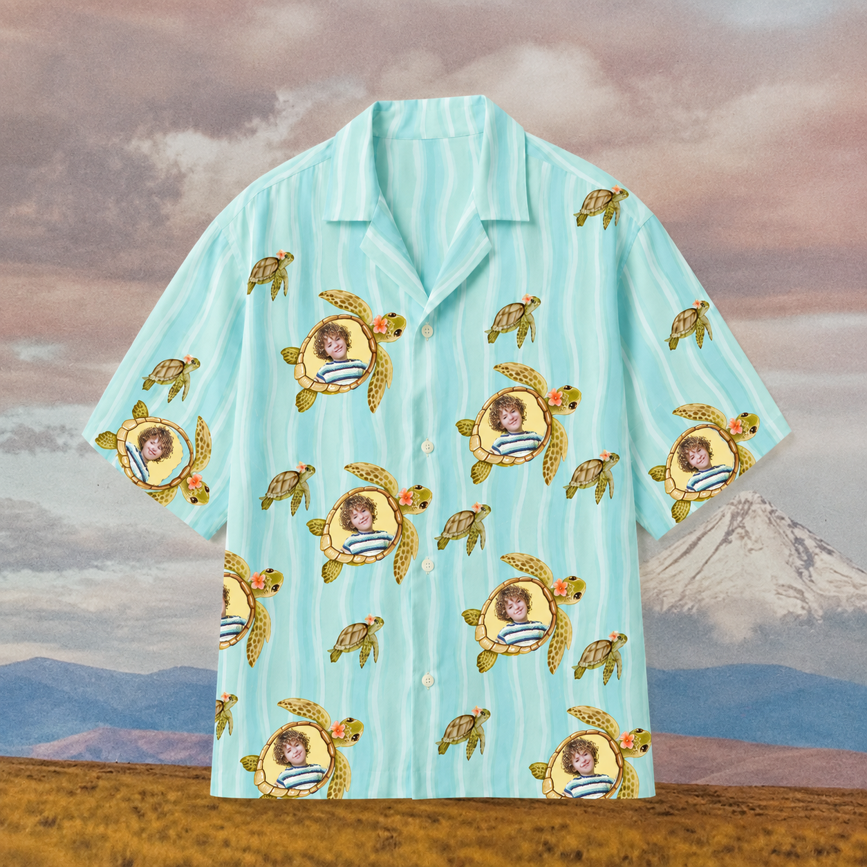 Shell Yeah, That’S My Face Hawaiian Shirt – Personalized Turtle Photo Aloha Shirt For Family Trips, Friend Getaways & Beach Crews