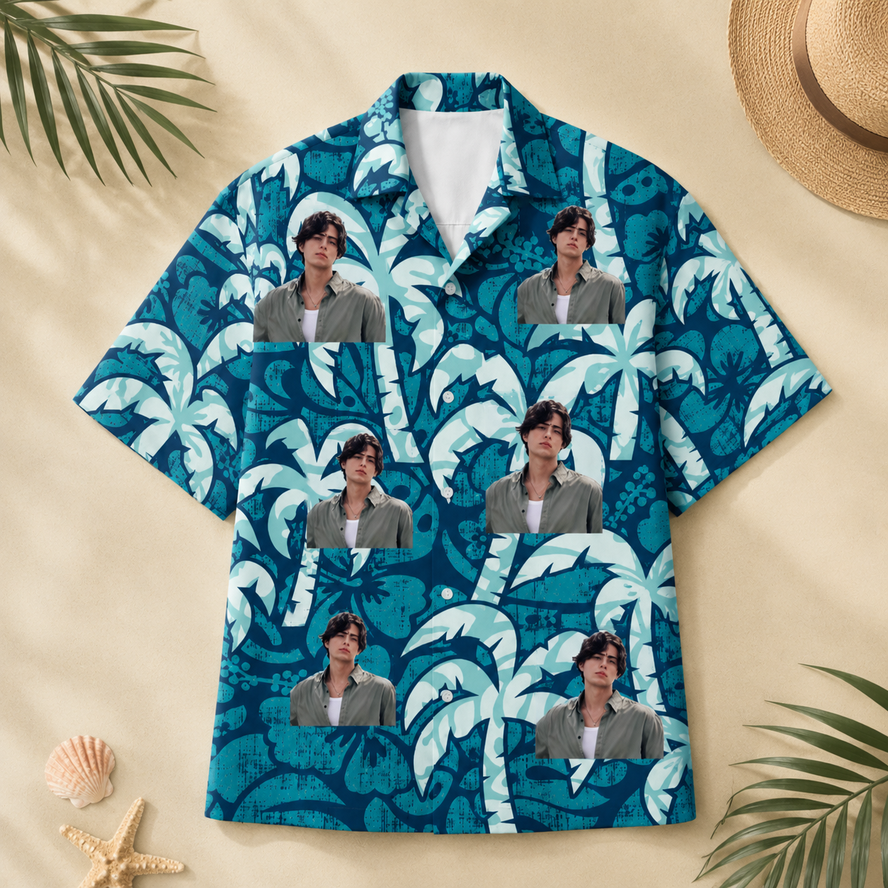 Personalized Portrait Hawaiian Shirt - Custom Photo Tropical Shirt
