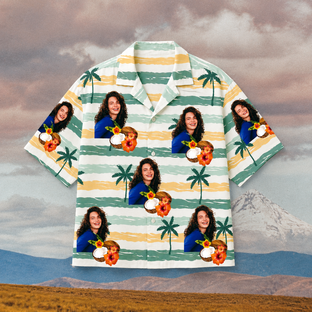 Make Yourself The Souvenir Hawaiian Shirt – Personalized Face Coconut Aloha Shirt, Custom Photo Gift For Family & Friends