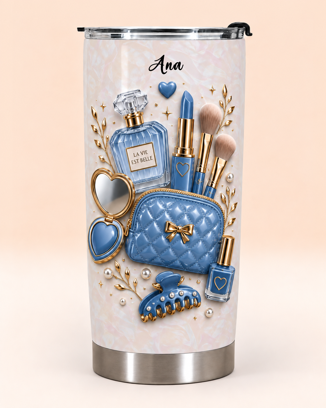 Hair Stylist Life Is Beautiful, Stainless Steel Tumbler, Gift For Hairdressers