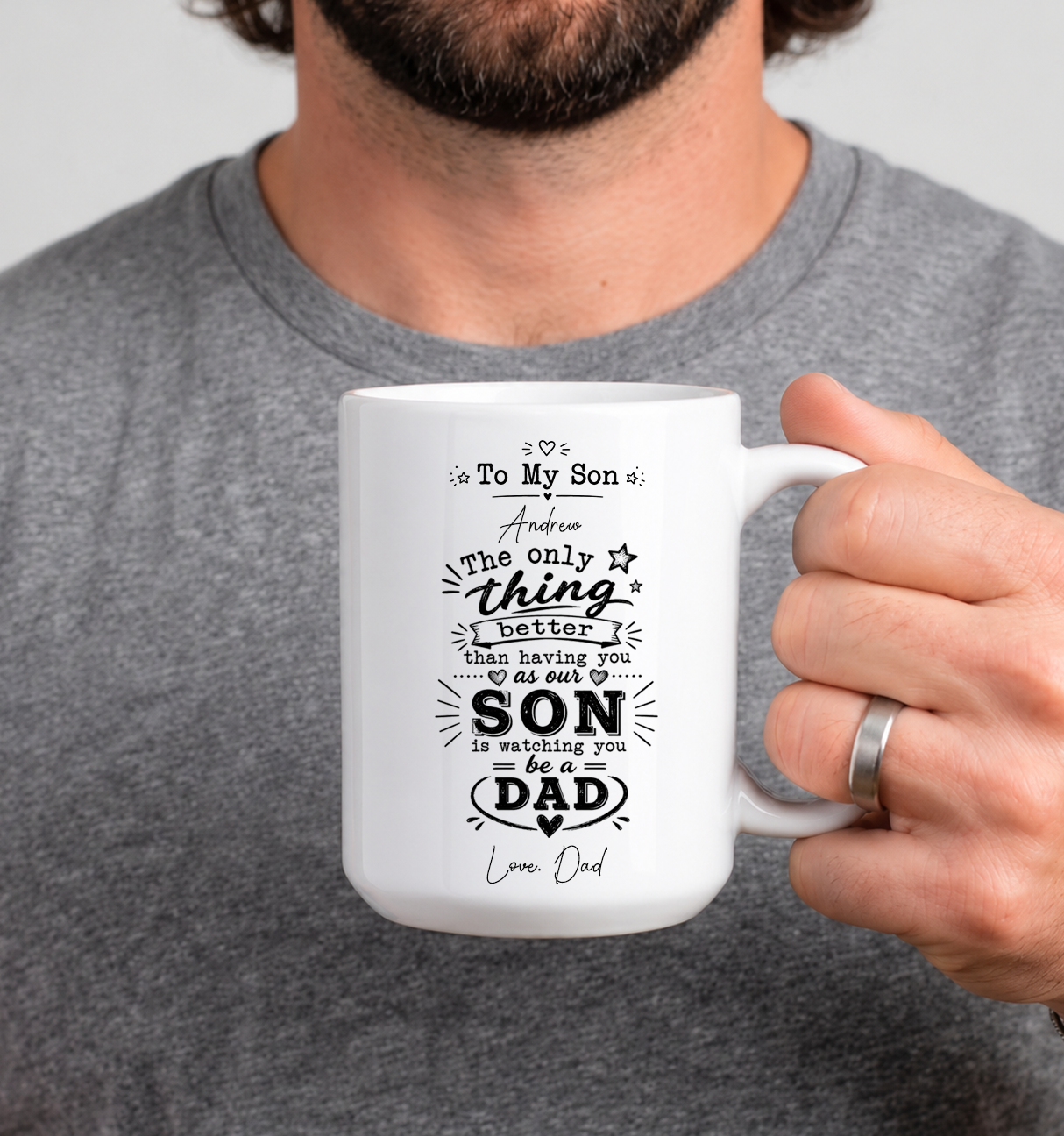 To Our Son The Only Thing Better Than Being Your Father - Personalized Custom Mug - Father'S Day Gifts For Son, New Dad Gift For Son