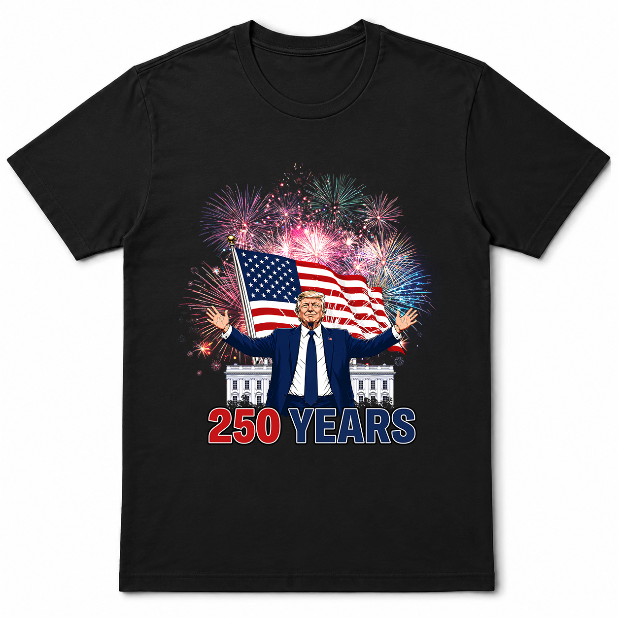 250 Years Of America Shirt, Trump America 250th Anniversary Tee, Patriotic Usa T-Shirt