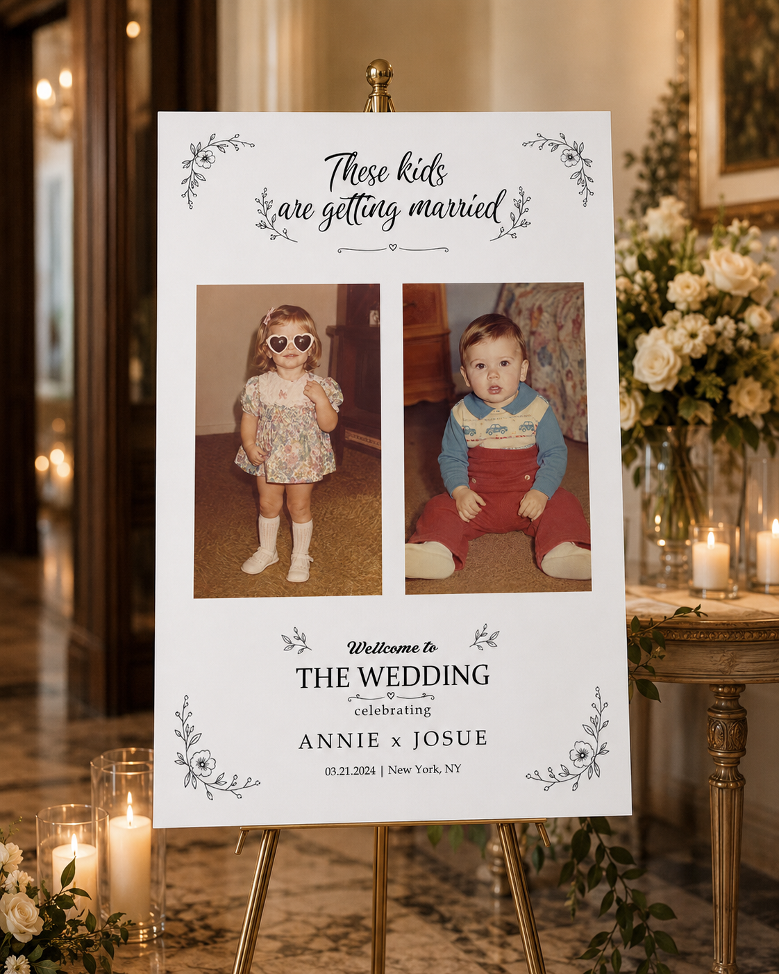These Kids Are Getting Married - Wedding Rehearsal Dinner Welcome Sign - Personalized Poster