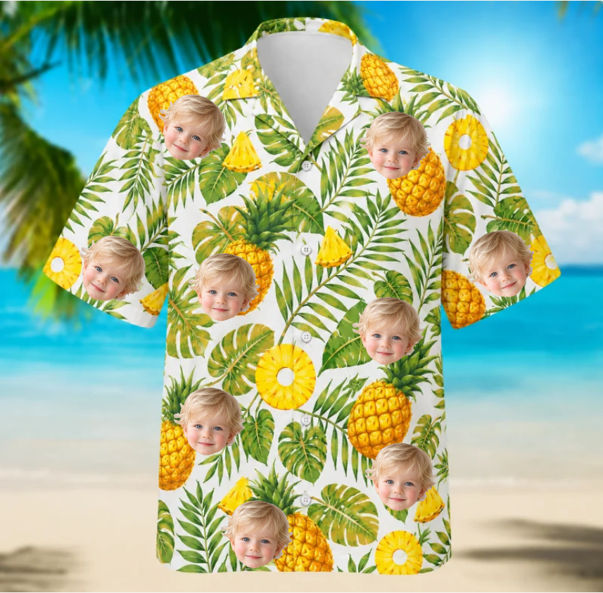 Upload Photo Dog And Face Hawaiian Shirt