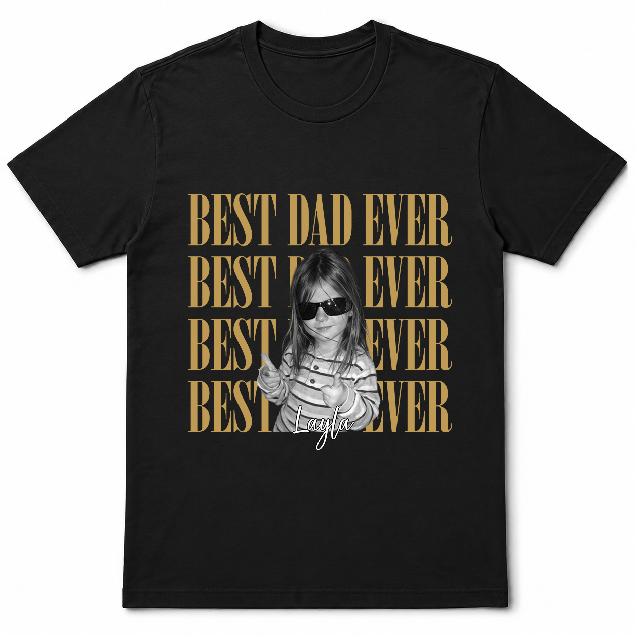 Personalized Father'S Day Gifts, Personalized Vintage Photo Best Dad Ever, Best Dad Ever Comfort Shirt