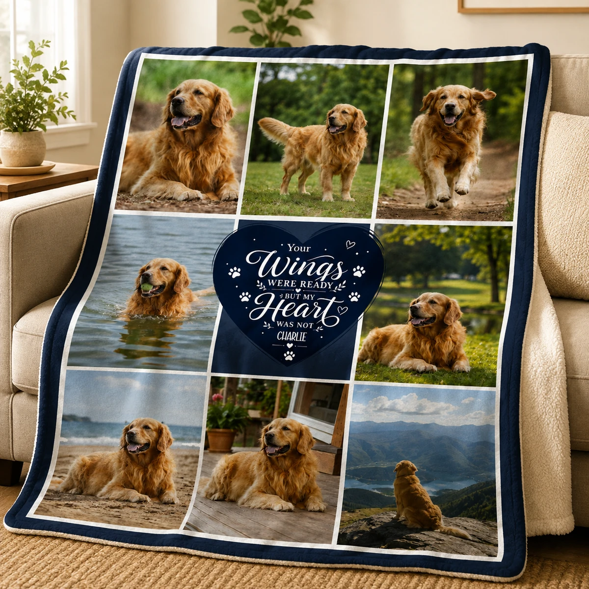 Custom Photo My Hardest Goodbye - Personalized Photo Blanket