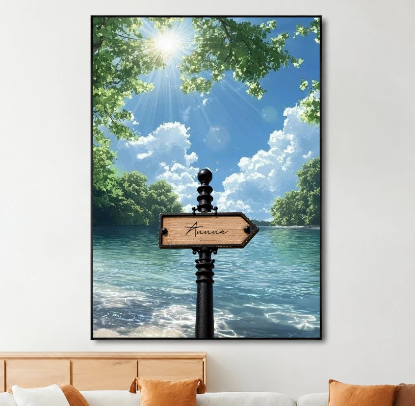 Personalized Street Sign Family Poster – A Unique Gift For Cherished Memories