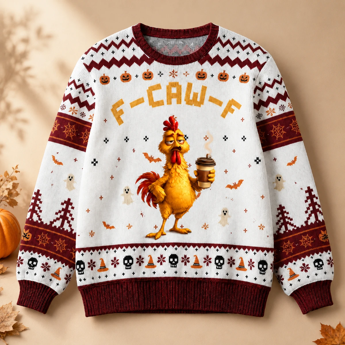 Custom Chicken Character Halloween Sweatshirt