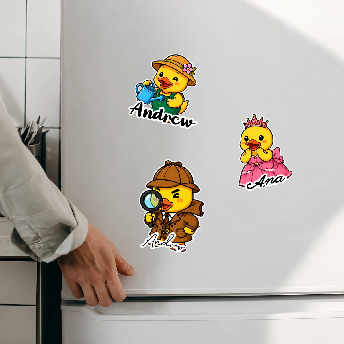 Cute Duck - Cruise Door Signs Stateroom Decor Cruising Family Vacation, Girls Trip - Personalized Magnet