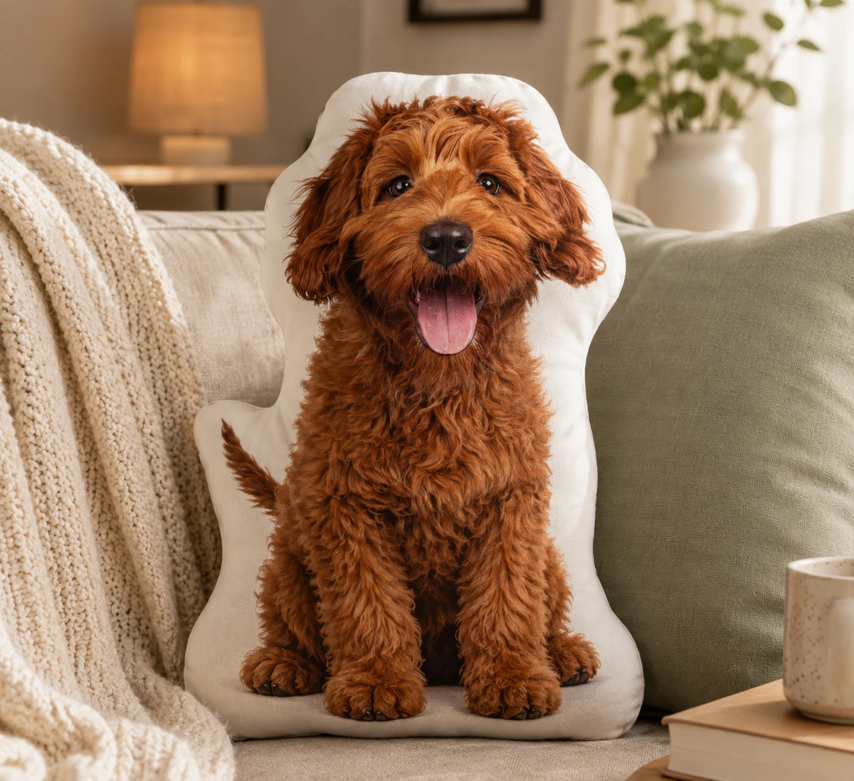 Custom Pet Photo Pillow - Personalized Photo Custom Shaped Pillow