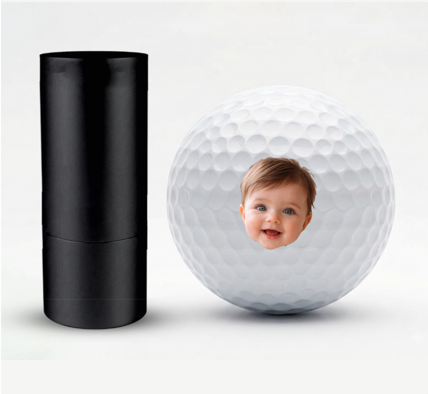 Custom Face Photo Golf Ball Stamp Box, Golf Club Gift, Golf Lovers Gift