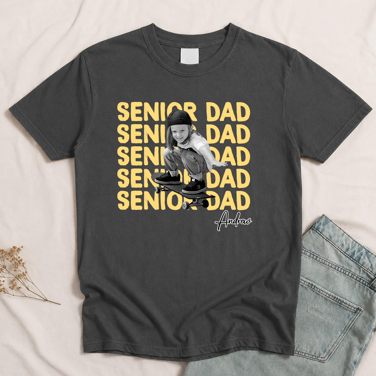 Vintage Photo And Year Senior - Personalized Shirt