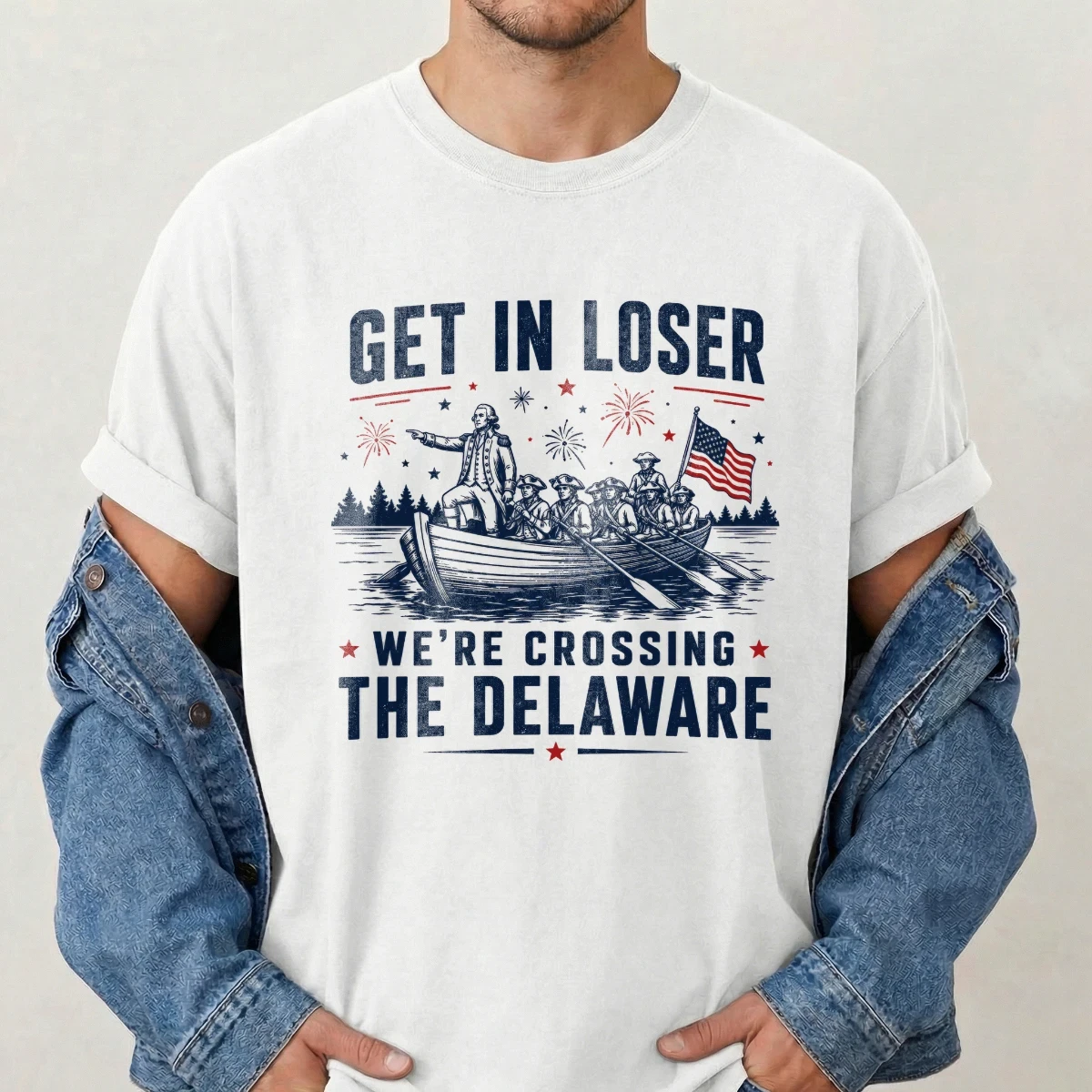 Get In Loser We'Re Crossing The Delaware - Personalized 2d Unisex T-Shirt