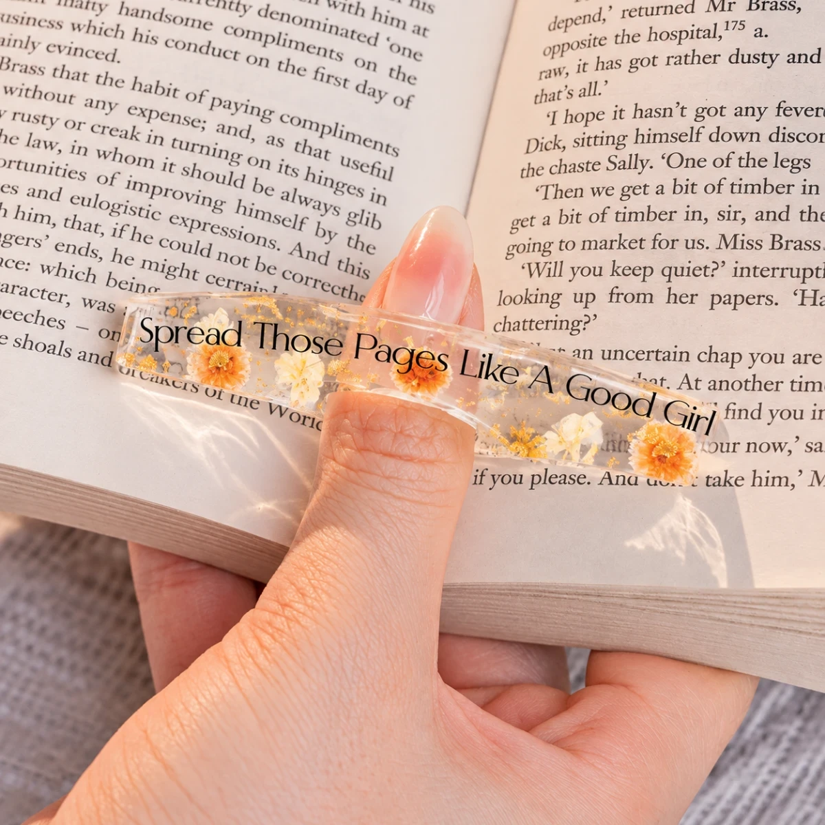 Spread Those Pages - Personalized Resin Book Page Holder