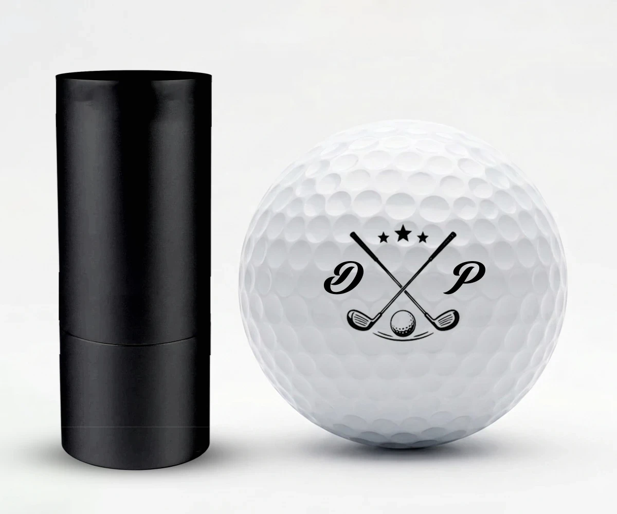 Custom Name Golf Ball Stamp Box, Personalized Gift For Dad, Boyfriend, Gift For Golfer, Golf Ball Marker
