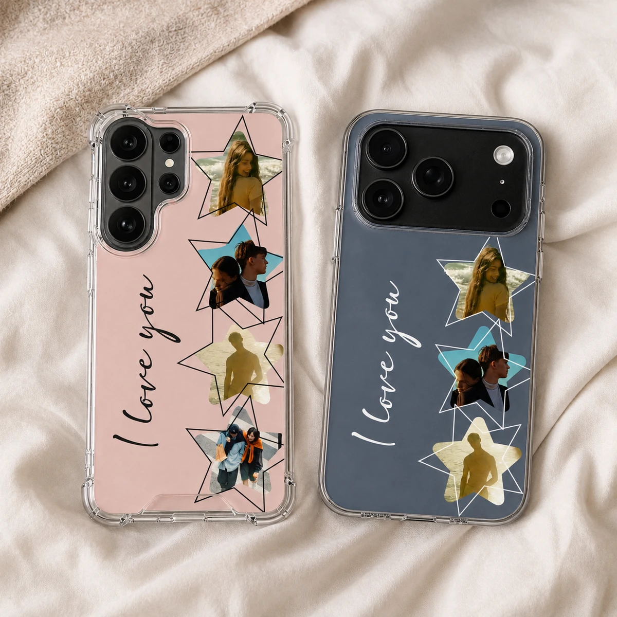 Custom Photo Your Loved Ones - Gift For Couples, Family Bff Best Friends, Besties - Personalized Clear Phone Case