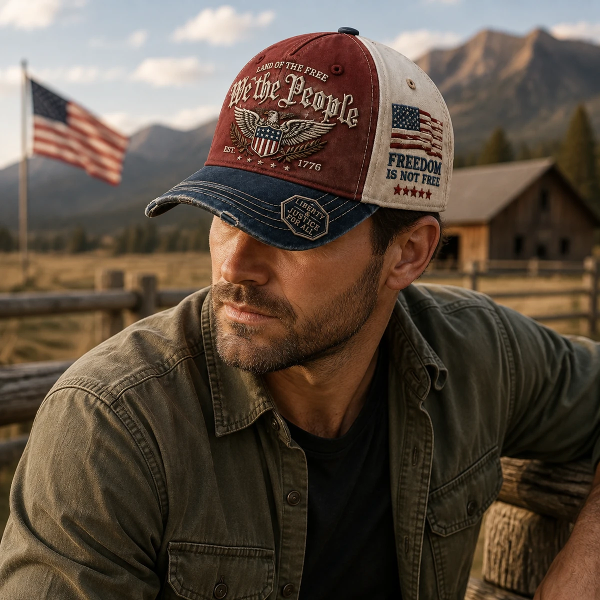 We The People 1776 Cap – Patriotic Usa American Hat