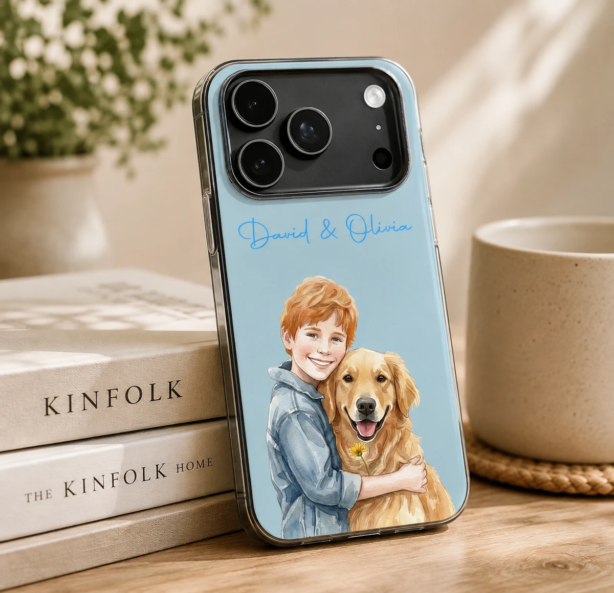 Recommend: Custom Pet Portrait Phone Case – Personalized Leather Pet Photo Case