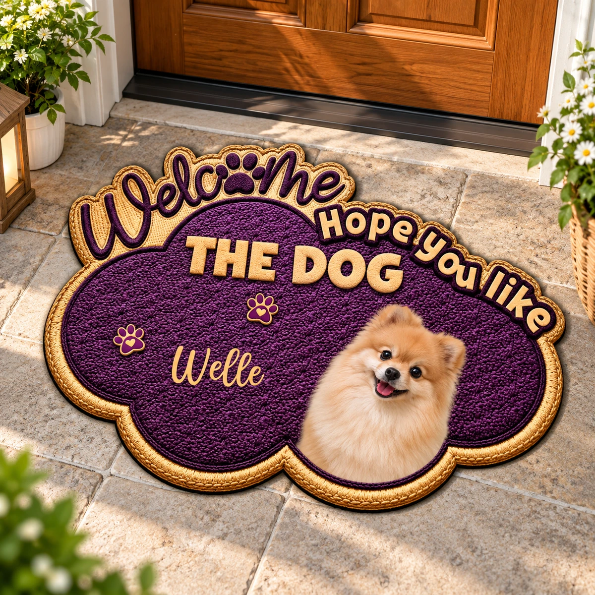 The Pet Makes The Rules Photo - Personalized Doormat