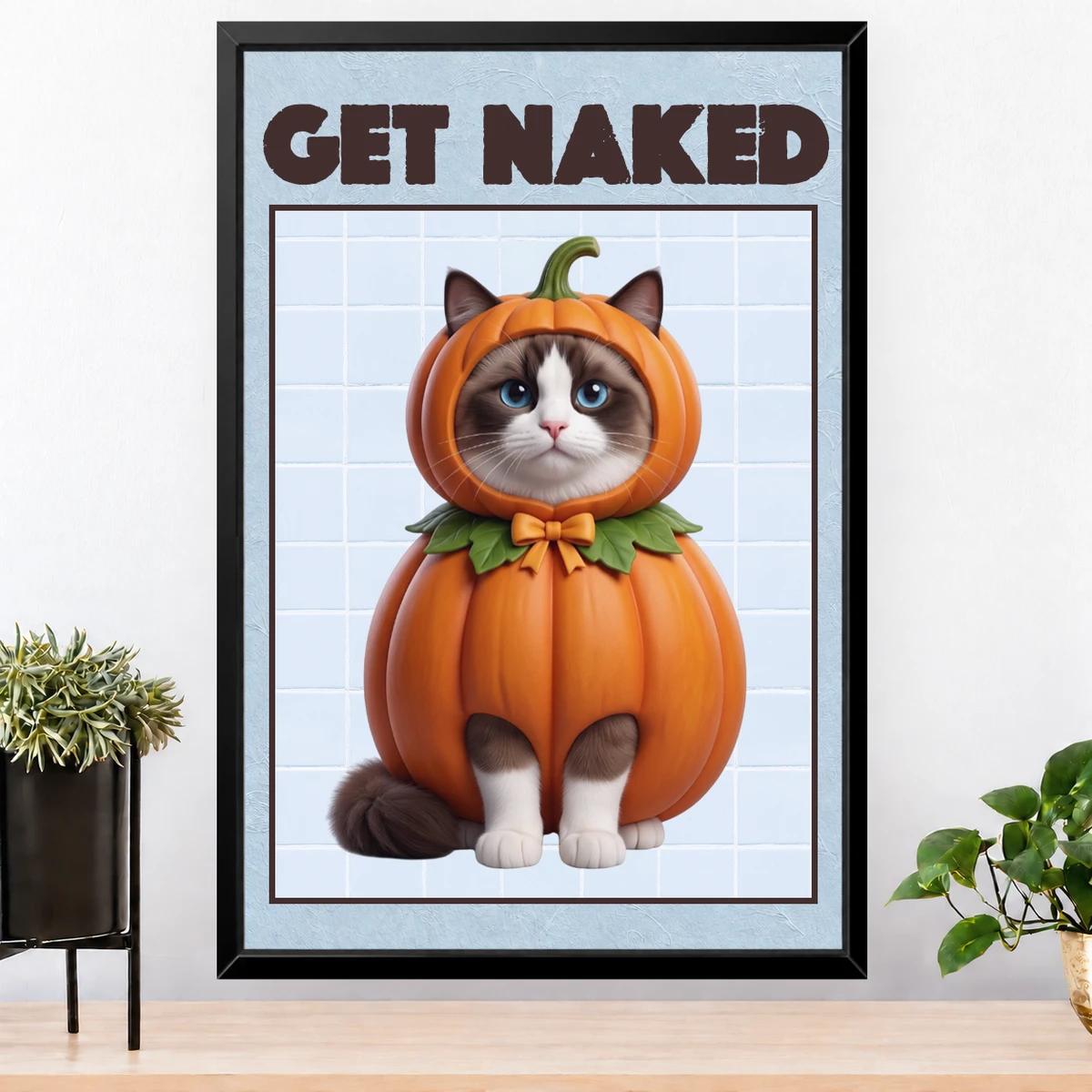 Custom Photo Funny Bathroom Pet A Dog Will Be With You Shortly - Personalized Poster