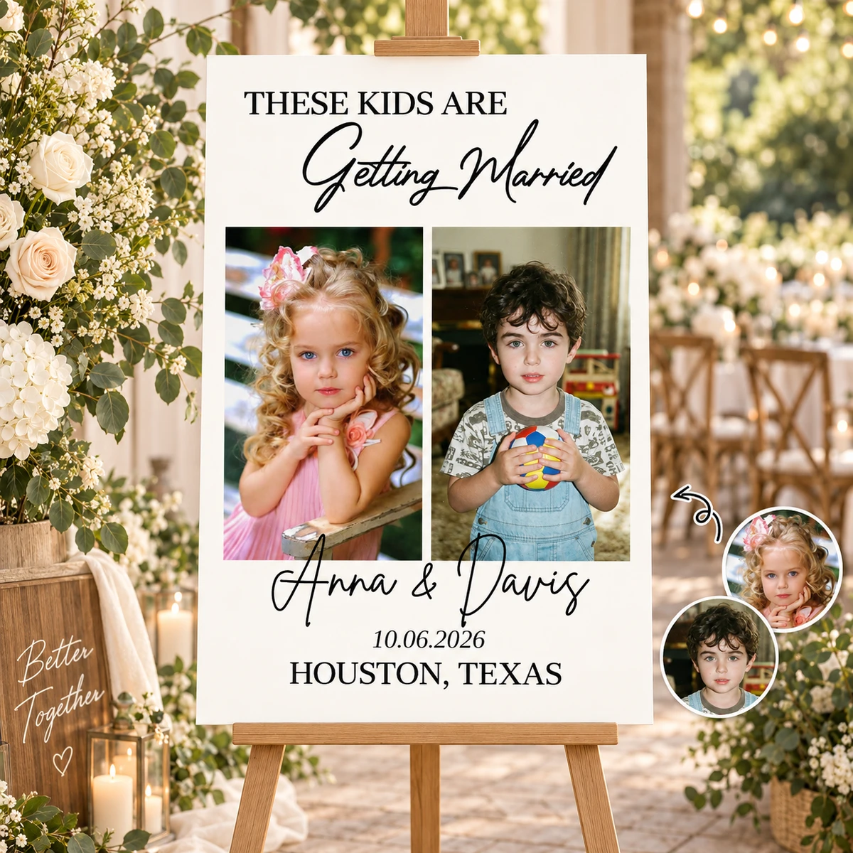 Custom Photo These Kids Are Getting Married - Personalized Poster