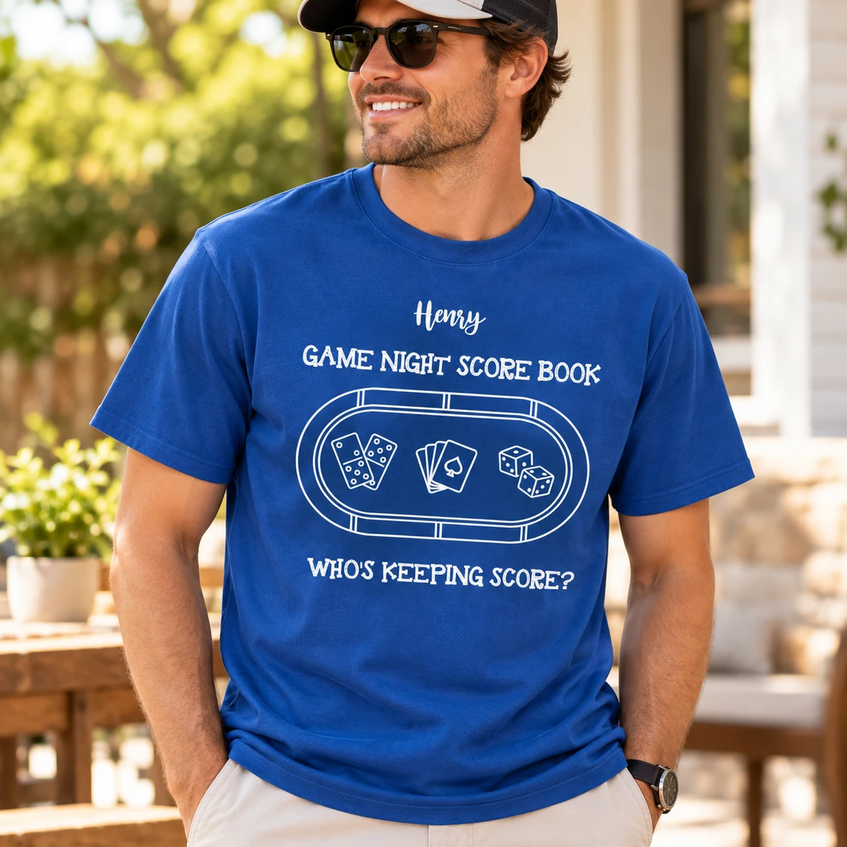 Game Night Score Book Who'S Keeping Score - Personalized T-Shirt