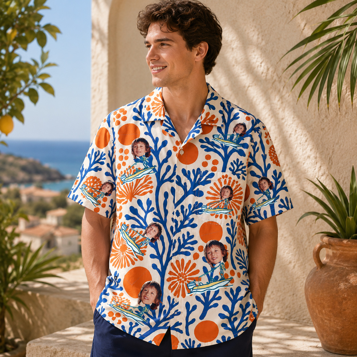 Personalized "Sun-Kissed" Aloha Shirt